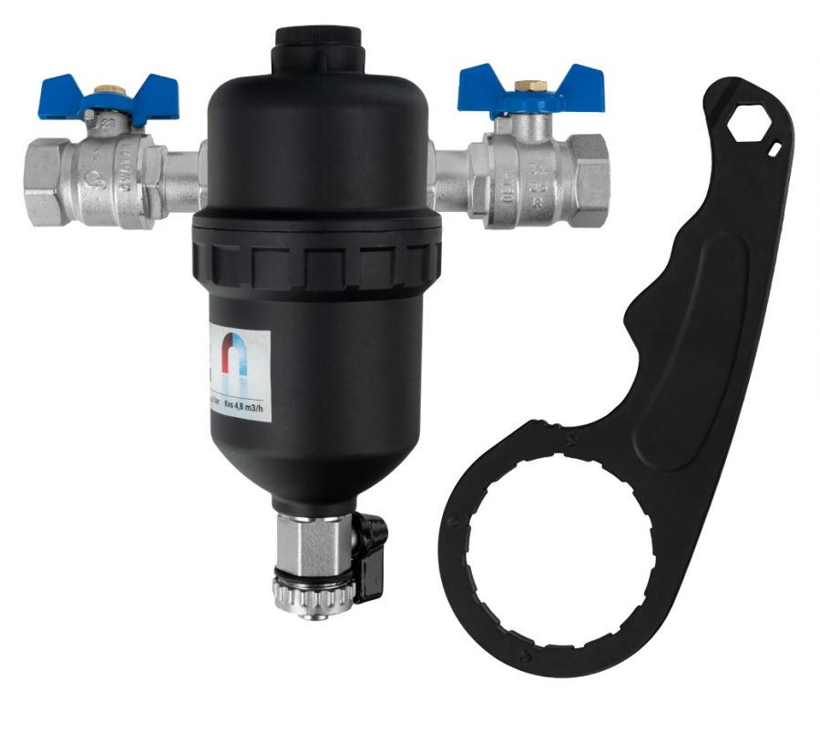 KOMPLET FILTR MAGNETYCZNY, SEPARATOR ZANIECZYSZCZEŃ - DN25 (1)