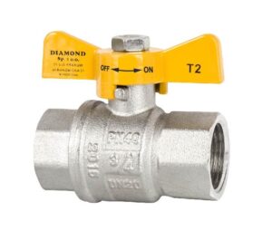 KUREK KULOWY DO INSTALACJI GAZOWYCH, TYP2200, CE15, EN 331, DN15(1/2) MOT, Rp/Rp