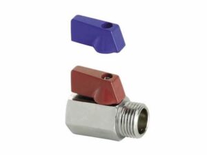KUREK KULOWY EN 13828-S-Cu-DN15(1/2), MINI WZ CHROM