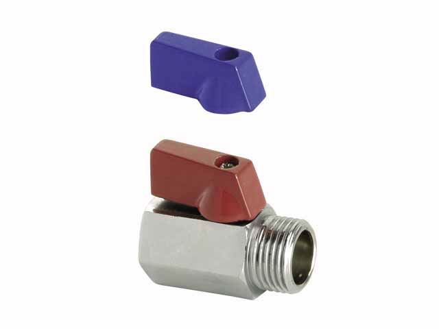 KUREK KULOWY EN 13828-S-Cu-DN15(1/2), MINI WZ CHROM