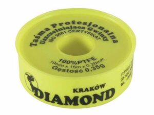 TAŚMA PROFESJONALNA NIESPIEKANA PTFE KL.G,GRp, 15 m*19 mm*0,2 mm*7 mg/cm2