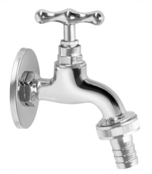 ZAWÓR WYPŁYWOWY DN20 (3/4) ZE ZŁĄCZKĄ DO WĘŻA EN-200,CHROM