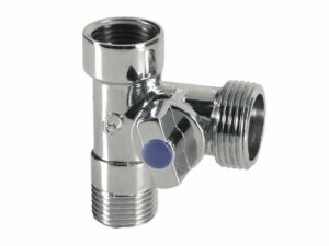 KUREK KULOWY, EN 13828-A-Cu-DN15/DN10 (1/2x1/2x3/4), ROS.3-DROG.CH