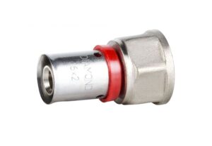 ŁĄCZNIK ZAPR. EN 1254-8, 1/2x16.ZŁ-DZ. PEX-AL-PEX Z MOŚ.