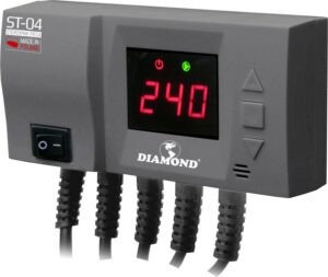 STEROWNIK PIECA: POMPY C.O. ORAZ WENTYLATORA NADMUCHOWEGO LED (CS-20)