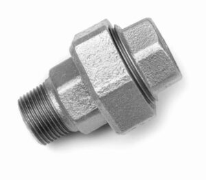 DWUZŁĄCZKA PŁASKA WZ, PN-EN 10242,U2, 3/4 (20) Zn, A,  ŚRUBUNEK PROSTY, OCYNK