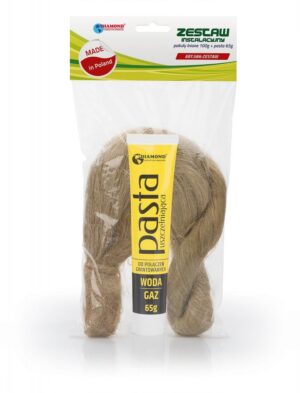 Zestaw instalacyjny pakuły lniane 100g + pasta 65g