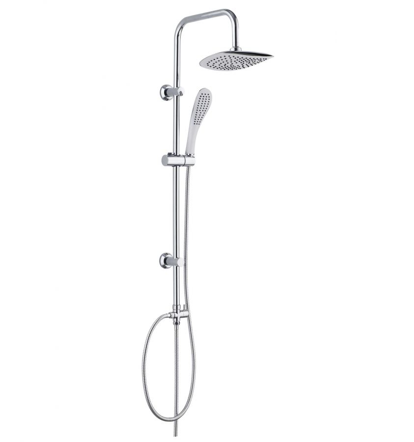 ZESTAW NATRYSKOWY MODERN Z DESZCZOWNICĄ 180x230 mm, EN1112 Z PRZEWODEM NATRYSKOWYM (G1/2)