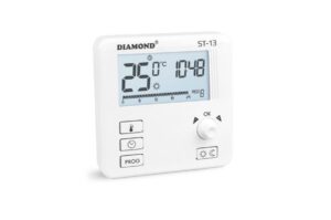 REGULATOR TEMPERATURY: TYGODNIOWY, PROGRAMOWALNY, PRZEWODOWY NEW (3021)