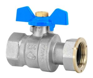 KUREK KULOWY, EN 13828-S-Cu-DN25 (1)/PN-M-75002-DN25-P "HISZPAN" Z PÓŁŚRUBUNKIEM