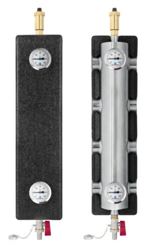 SPRZĘGŁO HYDRAULICZNE Z ROZDZIELACZEM, MOC 60 kW, OCIEPLONE DN25 (1), SR 2-2