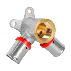 KOLANO NAŚCIENNE PRZELOTOWE ZAPR. EN 1254-8, 1/2X16x16.PEX-AL-PEX